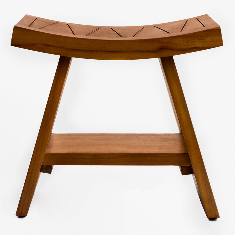 Red Barrel Studio® Daigan 18" W Teak Shower Bench | Wayfair